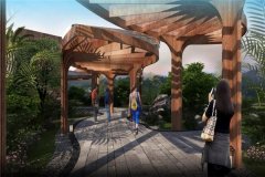 内所有的景不雅廊架、涉及仿木纹的项目